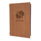 Wood Look Elastic Menu Covers